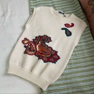 Vintage knit sweater vest